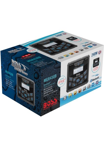 Systems MGR450B Aux USB Girişli Bluetoothlu Marin Teyp