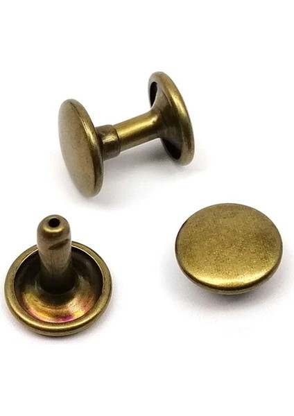 Perçin 33,5no 9mm Iki Taraf Kafa 50 Takım (Leathercraft, Deri Hobi)