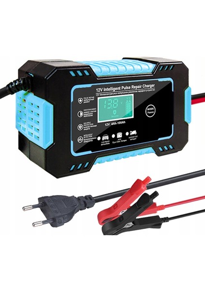 Araba Doğrultucu Pil Şarj Cihazı 12V 6A - Mavi (Yurt Dışından)