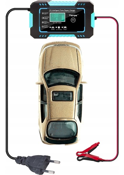 Araba Doğrultucu Pil Şarj Cihazı 12V 6A - Mavi (Yurt Dışından) fiyatları
