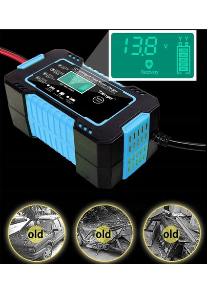 Araba Doğrultucu Pil Şarj Cihazı 12V 6A - Mavi (Yurt Dışından) modelleri