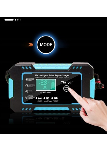 Araba Doğrultucu Pil Şarj Cihazı 12V 6A - Mavi (Yurt Dışından) fırsatları