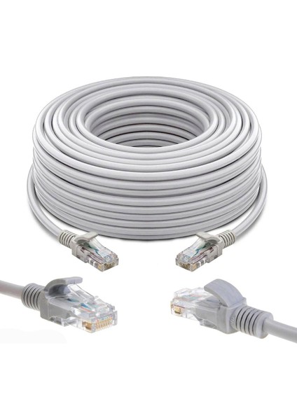 CAT5E Yüksek Hızlı Ethernet Ağ Lan Kablosu 30 Metre