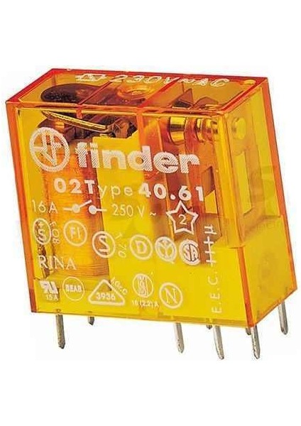 40.61.8.230.0000 230V Ac 16A Finder Röle