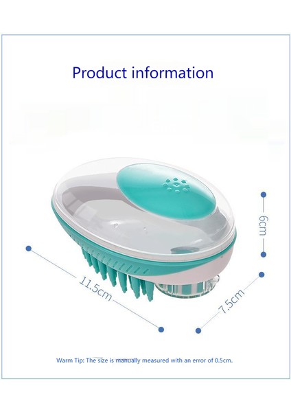 Masaj Yapın ve Sudan Bastırın Küçük Kedi ve Köpek Banyo Fırçası