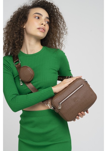 Kadın Çapraz Çanta Kahve BNT858