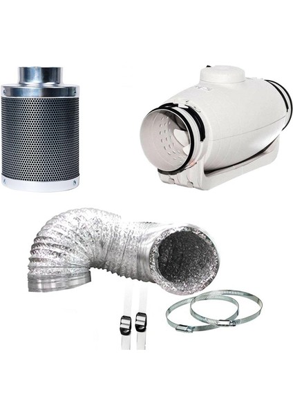 650 M3 Udwells Karbon Filtre Sessiz Fan Set