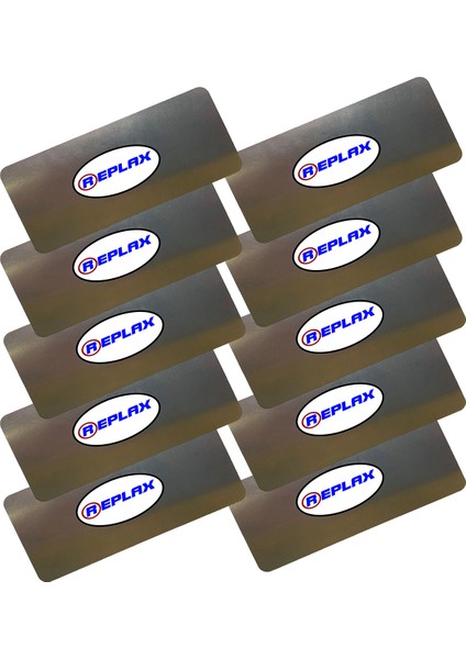 Rötuş Çeliği 4 cm x 9 cm Paslanmaz 10 Adet