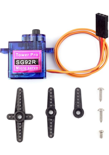 Tower Pro SG92R 12GR Micro Servo Motor 2.5kg 4,8V Plastik Dişli