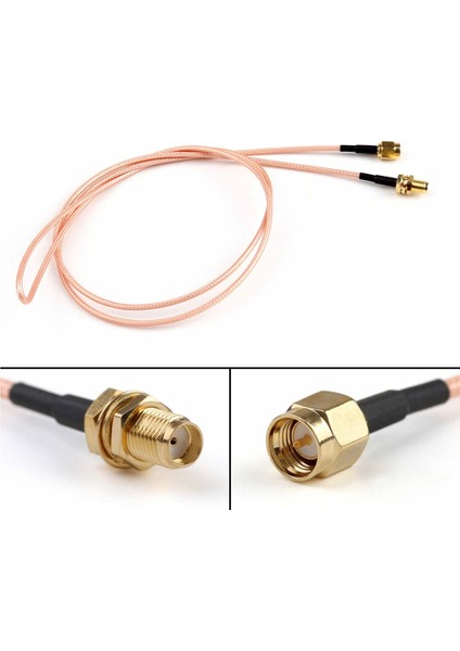 RG316 100CM Erkek Dişi Sma Kablo 1 Metre Rf Uzatma Kablosu 50 Ohm
