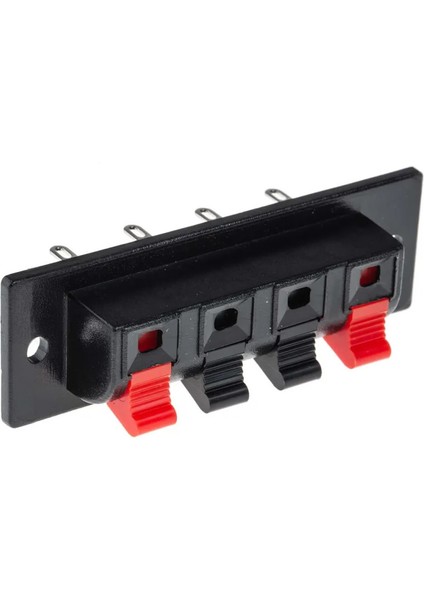 4lü Hoparlör Terminal Soketi Panel Montaj Tip Yaylı Speaker Ses