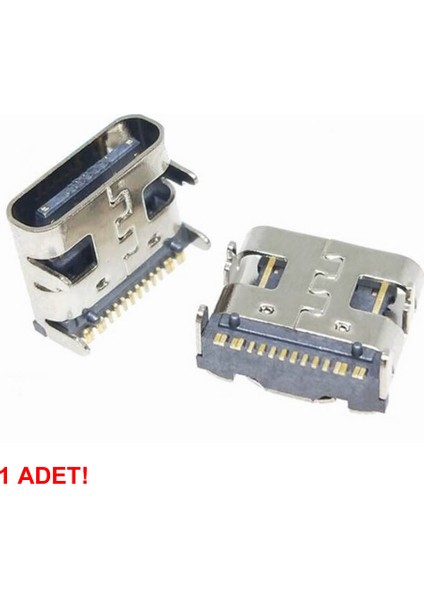 Type-C USB Soket 16 Pin Smd USB 3.1 Cep Tel. Konnektör Şarj Dişi