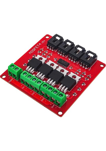 24V 5A 4 Kanal Pwm Kontrollü Mosfet Selenoid Motor Valf Anahtar