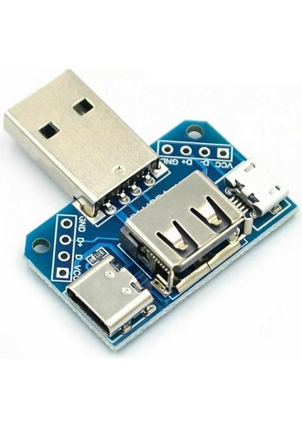 USB To Type C Micro USB Erkek Dişi USB Port Konnektör Şarj Soket