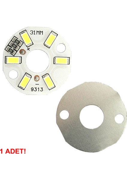 5730 5V 3W 32MM Beyaz LED Modül Aluminyum Pcb 6 LED Lamba Aydınlatma