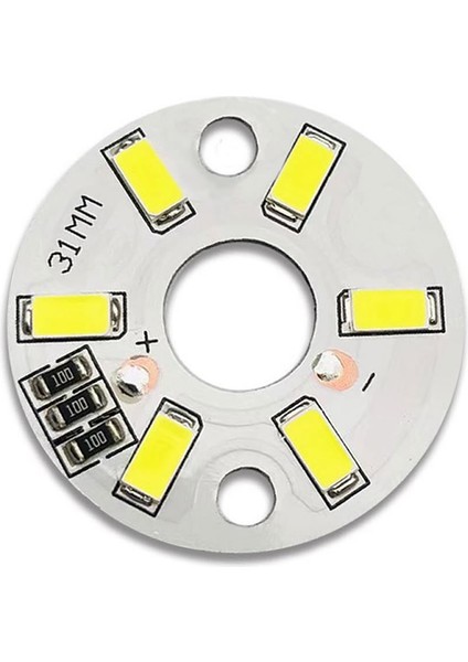 5730 5V 3W 32MM Beyaz LED Modül Aluminyum Pcb 6 LED Lamba Aydınlatma