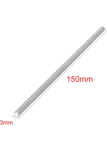 3mm x 150MM Metal Mil Çelik Çubuk Aks Oyuncak Rc Araba Robot