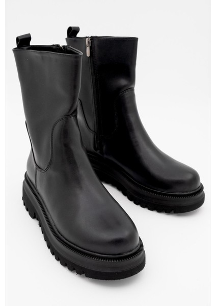 Olle Siyah Asker Postalı Günlük Hafif Kalın Taban Bot fırsatları