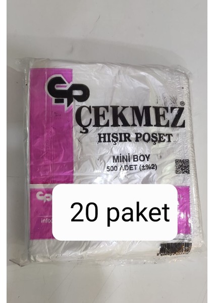 Mini Şeffaf Hışır Poşet 20 x 500'lü