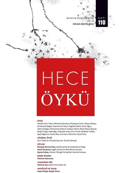 Hece Öykü 110.SAYI Nisan-Mayıs 2022