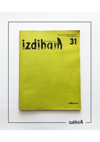 Izdiham 31.sayı Ekim-Kasım 2017