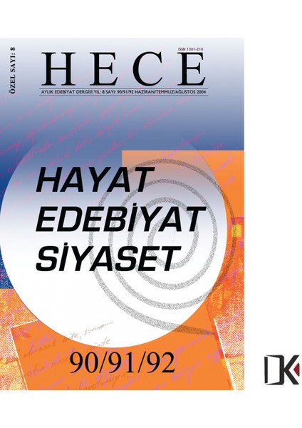 Hece 8.özel Sayı Haziran 2004