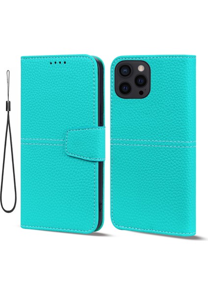 Iphone 14 Pro Max Litchi Rfıd Deri Telefon Kılıfı (Kırmızı)(Yurt Dışından) fiyatları