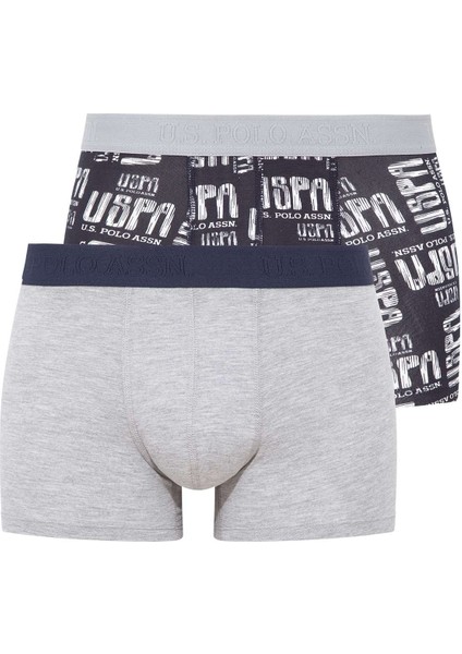Erkek Gri Melanj 2'li Boxer 80358