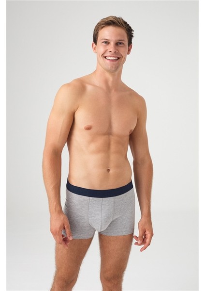 Erkek Gri Melanj 2'li Boxer 80358 fırsatları