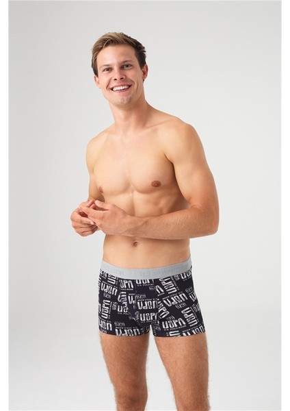 Erkek Gri Melanj 2'li Boxer 80358