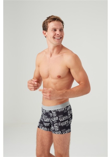 Erkek Gri Melanj 2'li Boxer 80358