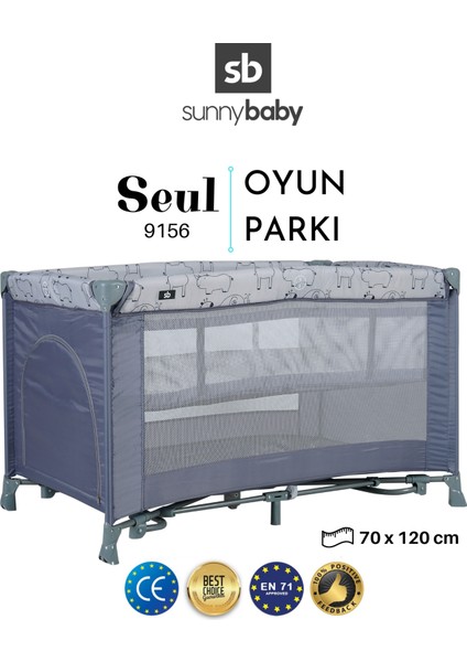 Sunny Baby Seul Sallanabilir Ara Katlı 70*120 Oyun Parkı