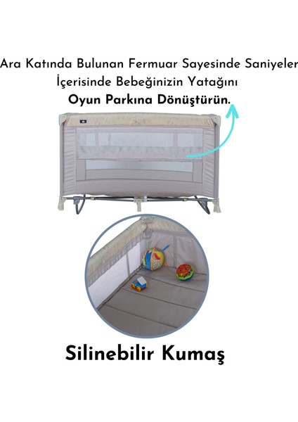 Seul Sallanabilir Ara Katlı 70*120 Oyun Parkı