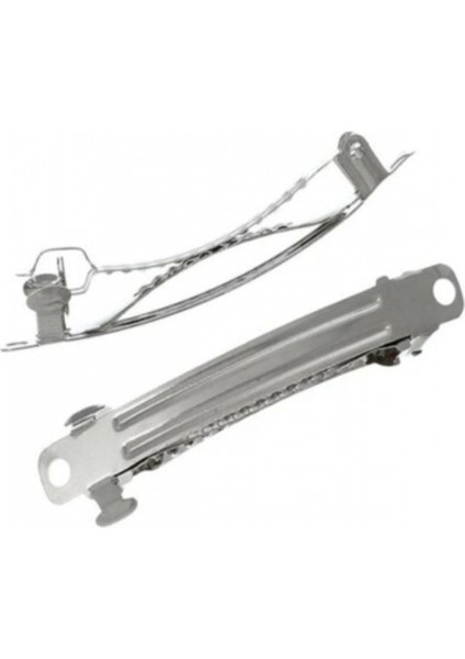 100 Adet 5 Cm Gümüş Renk Metal Otomatik Toka