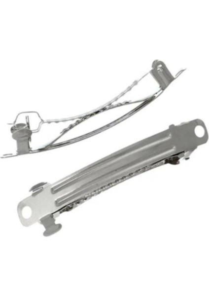 10 Adet 5 Cm Gümüş Renk Metal Otomatik Toka Boş Süslenmemiş fiyatları