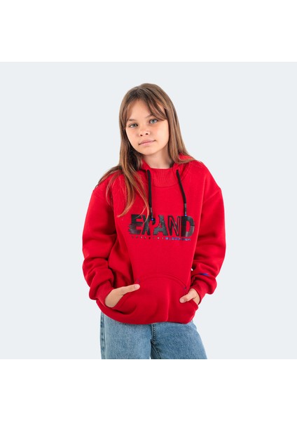 DILAY Unisex Çocuk Sweatshirt Kırmızı