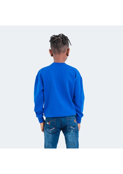 DNA Unisex Çocuk Sweatshirt Saks Mavi fiyatları