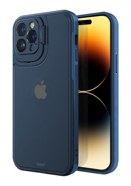 Buff iPhone 14 Pro Hybrid Corner Kılıf Mavi