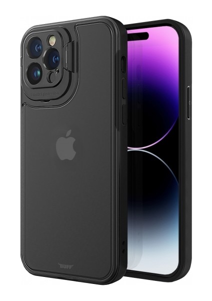 Buff iPhone 14 Pro Max Hybrid Corner Kılıf Siyah