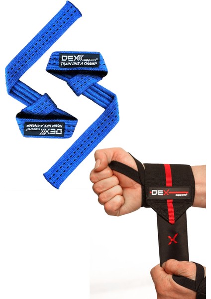 Lifting Straps Pro+Elite Wrist Wraps 2'li Set