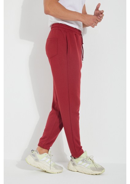 Erkek 3 Iplik Cepli Beli ve Paçası Lastikli Düz Eşofman Altı fiyatları