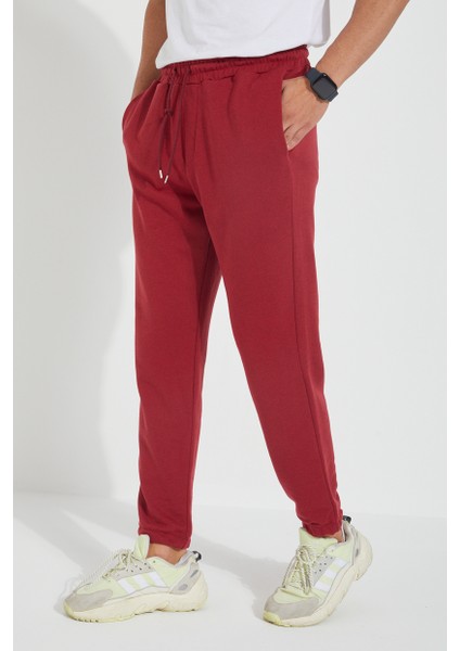 Erkek 3 Iplik Cepli Beli ve Paçası Lastikli Düz Eşofman Altı modelleri