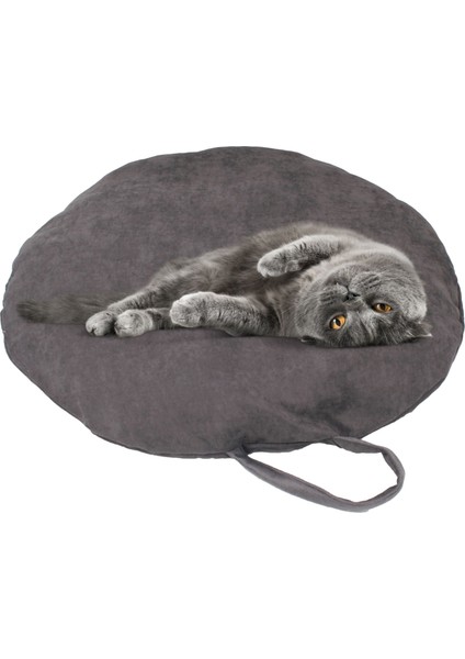 Kedi Yatağı Evcil Hayvan Kedi Minderi 65 cm Evcil Hayvan Simit Yuvarlak Yumuşak Yatak Minder