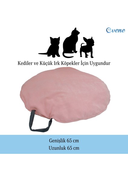 Kedi Yatağı Evcil Hayvan Kedi Minderi 65 cm Evcil Hayvan Simit Yuvarlak Yumuşak Yatak Minder modelleri