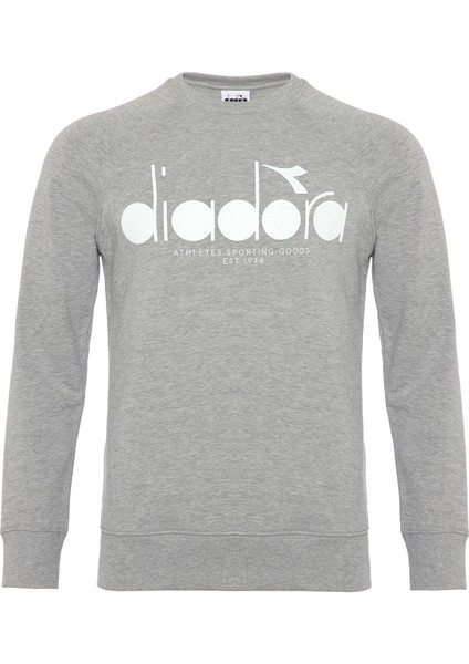 Dıadora  Sweatshirt Crew Iconic Açık Gri Unisex Sweatshirt - 502.173624-C5493