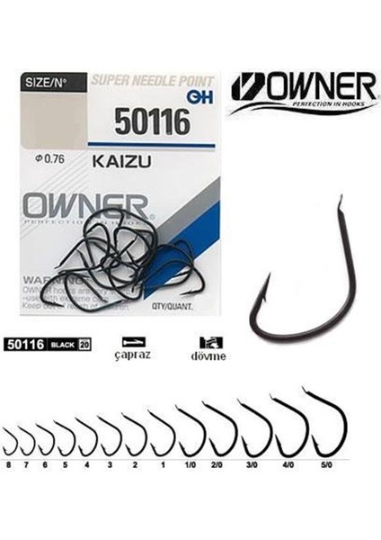 Kaizu 50116 Yarı Circle Çember Kanca Iğne