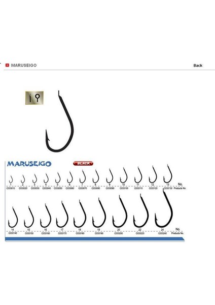 High Carbon Maruseıgo Kanca Çapraz Iğne (Siyah-Nickel)