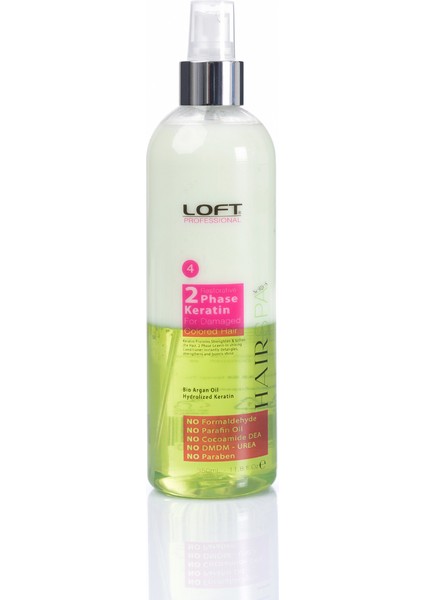 Fön Suyu 2 Fazlı Kondisyoner Keratin + Bio Argan Yağı 400ml.