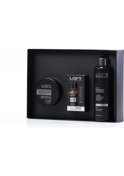 Exclusive Men Series Gift Set Parabensiz Şampuan + Serum + Maske