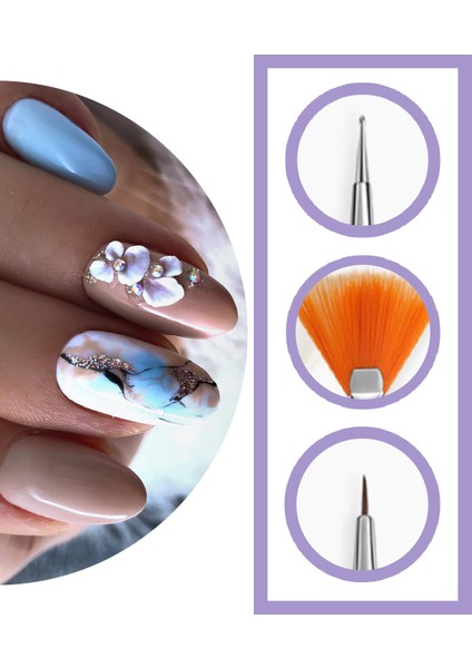15'Li Profesyonel Nail Art Süsleme Fırçası indirimleri